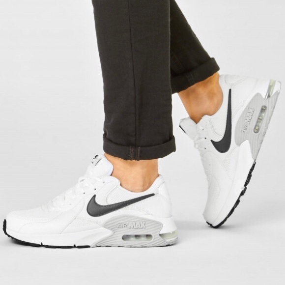 Nike Air Max Excee White Black Grey Running Casual Shoes Sneakers CD4165-100 - Picture 2 of 10
